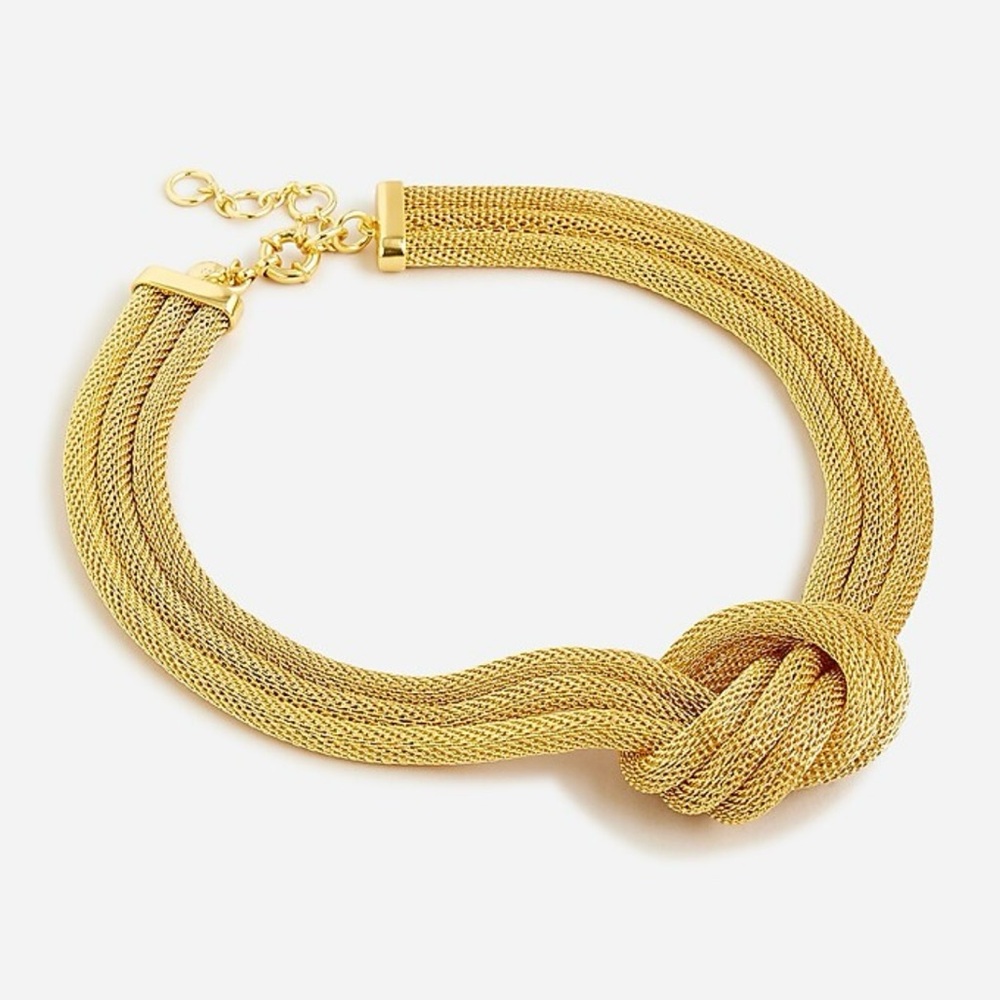J. Crew Cord knot necklace